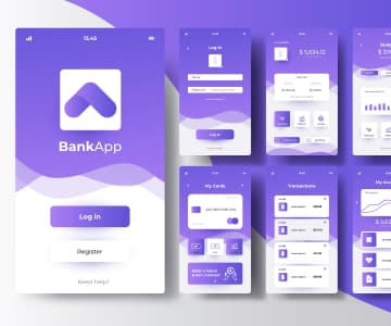 banking app illustration