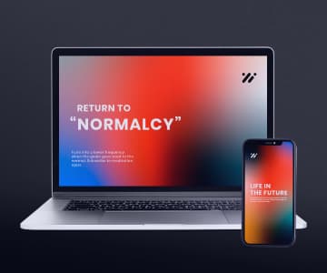 phone and laptop with an app